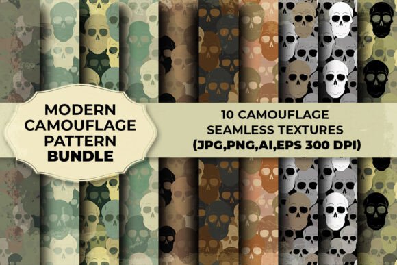 10 Seamless Camouflage Patterns for Military-Inspired Designs