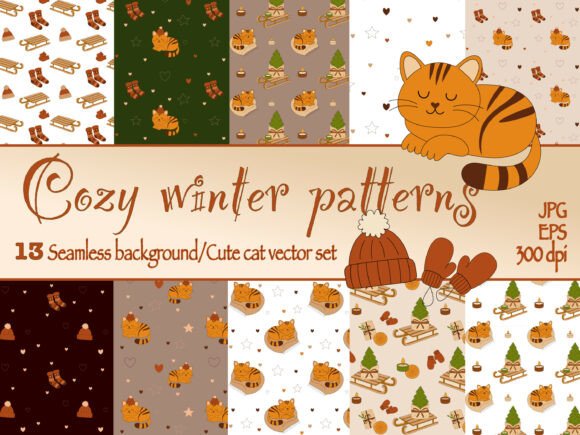 12 Cozy Winter Seamless Patterns to Elevate Your Creative Projects