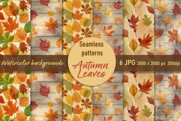 Autumn Leaves 1. Seamless Patterns: A Versatile Resource for Seasonal Design Projects