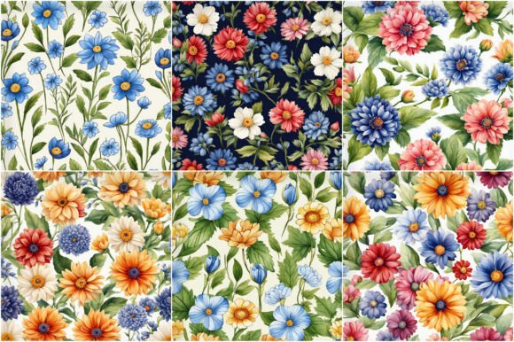 Bachelors Button Flowers Patterns for Creative Projects