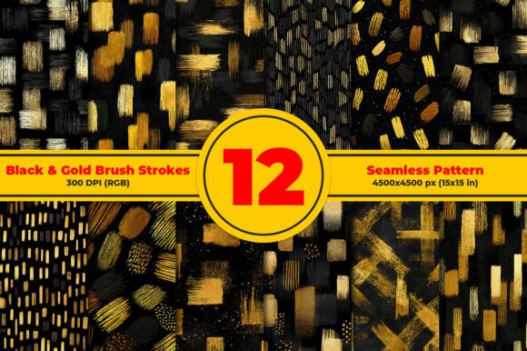 Black and Gold Brush Strokes Patterns: A Guide to Choosing, Using, and Maximizing This Elegant Design