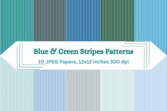 Blue Green Stripes Patterns: A Refreshing and Modern Design Solution