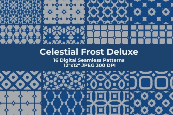Celestial Frost Deluxe Seamless Patterns: A Strategic Tool for Elevating Winter Design Projects