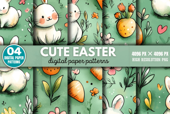 Cute Easter Patterns Digital Pattern 1: A Creative Springtime Staple