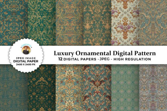 Luxury Ornamental Digital Patterns: Elevating Design with Elegance and Versatility