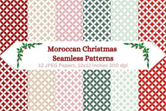 Moroccan Christmas Seamless Patterns: A Unique Blend of Tradition and Festivity