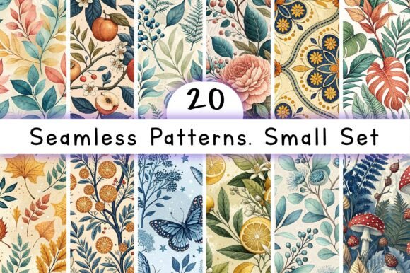 Seamless Patterns Small Set for Creative Projects