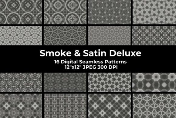 Smoke Satin Deluxe – Grey Patterns: A Sophisticated Solution for Designers
