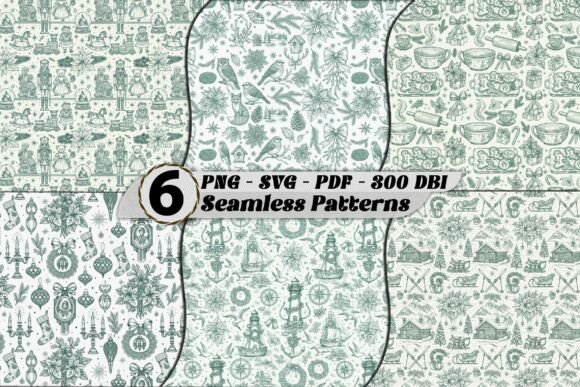 Vintage Christmas Engraving Patterns for Creative Projects